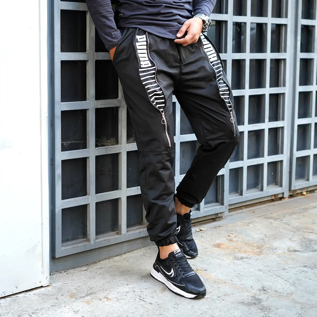 شلوار اسلش مردانه پوما مشکی مدل Puman