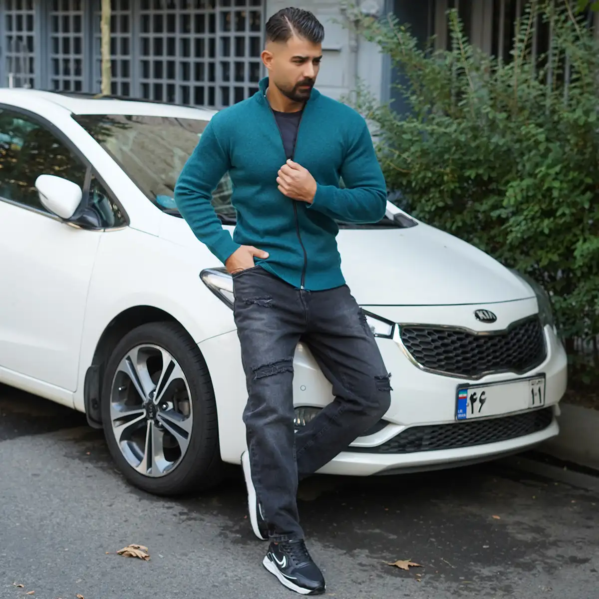 سوییشرت مردانه سبز مدل Meysam