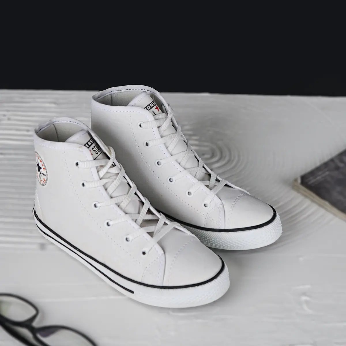 کفش ورزشی ساقدار سفید All Star زنانه مدلMobina