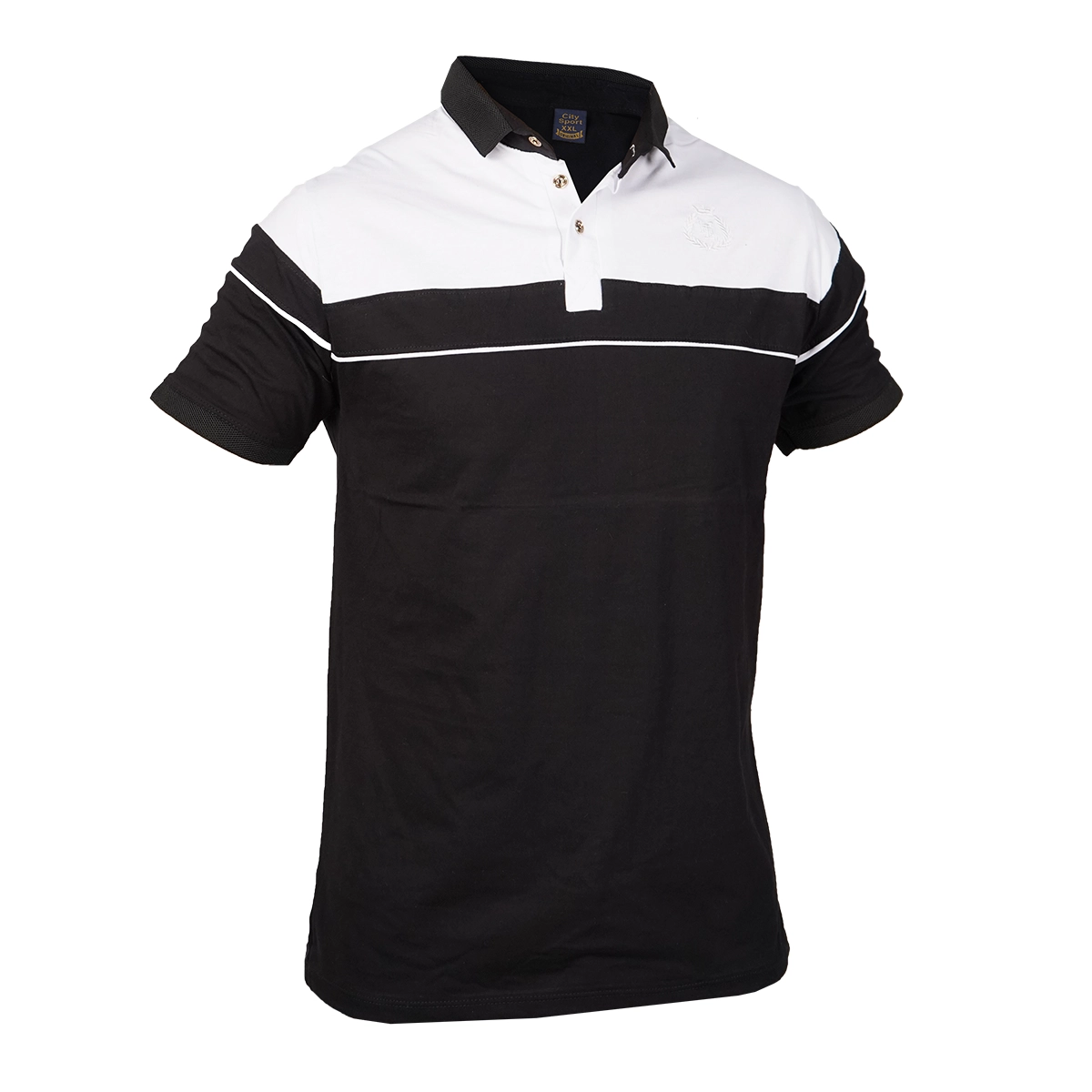 تیشرت مردانه یقه فرنچ مشکی مدل Bahman