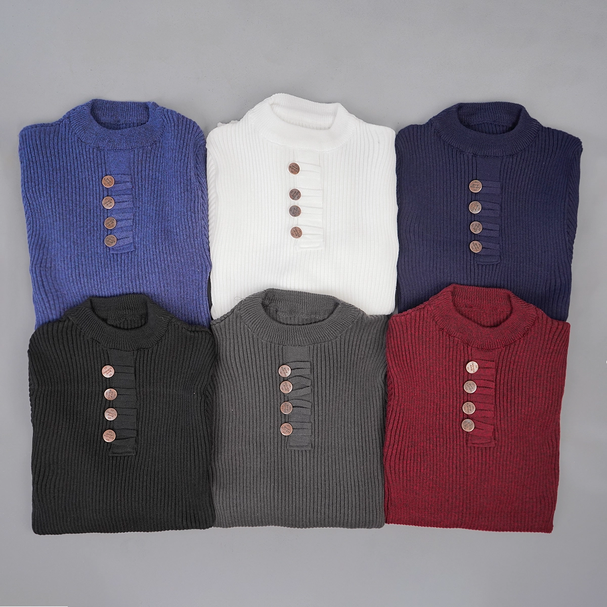 بافت مردانه سفید مدل دکمه ای