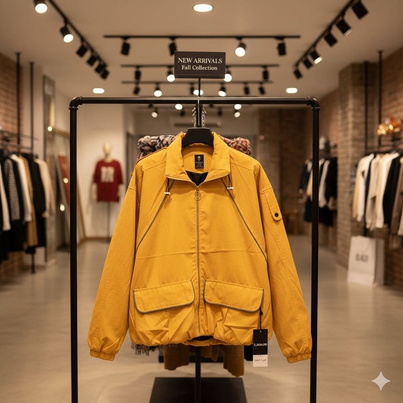 کاپشن میکرو زرد مردانه مدل Panama