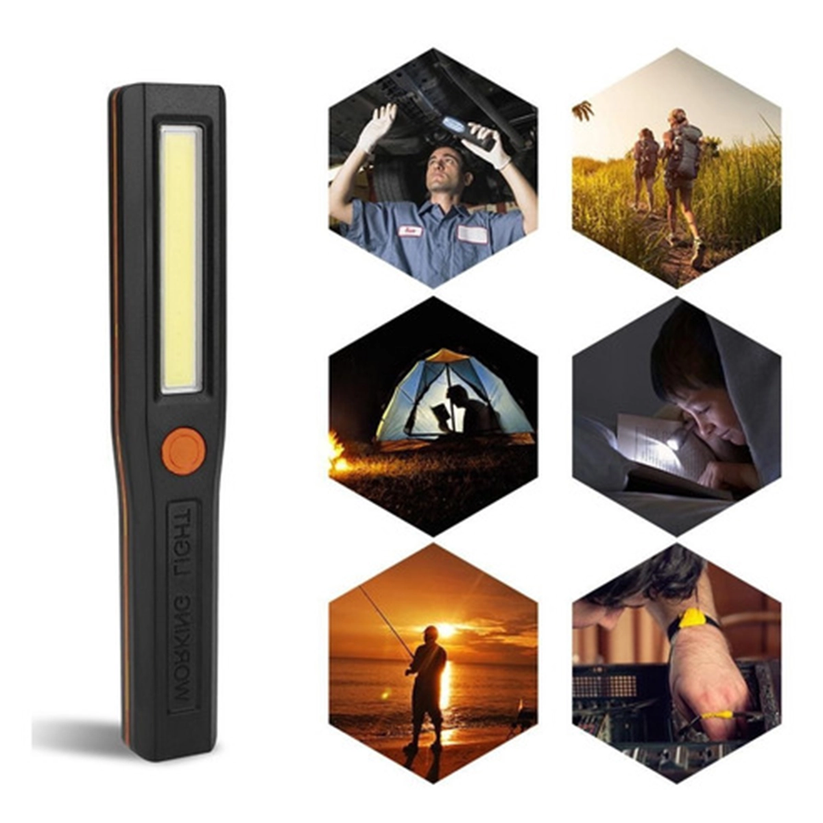 چراغ قوه آهنربایی دستی مدل SMD