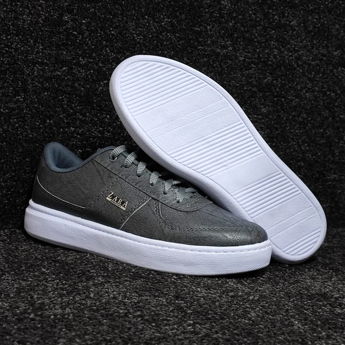 کفش تخت Zara مردانه طوسی مدل Kiyan