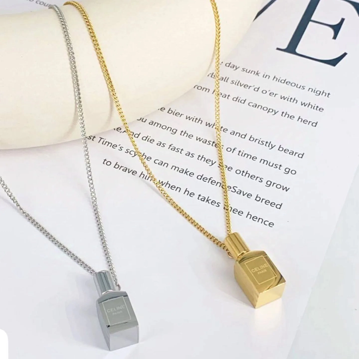 گردنبند عطر یار( نقره ای )