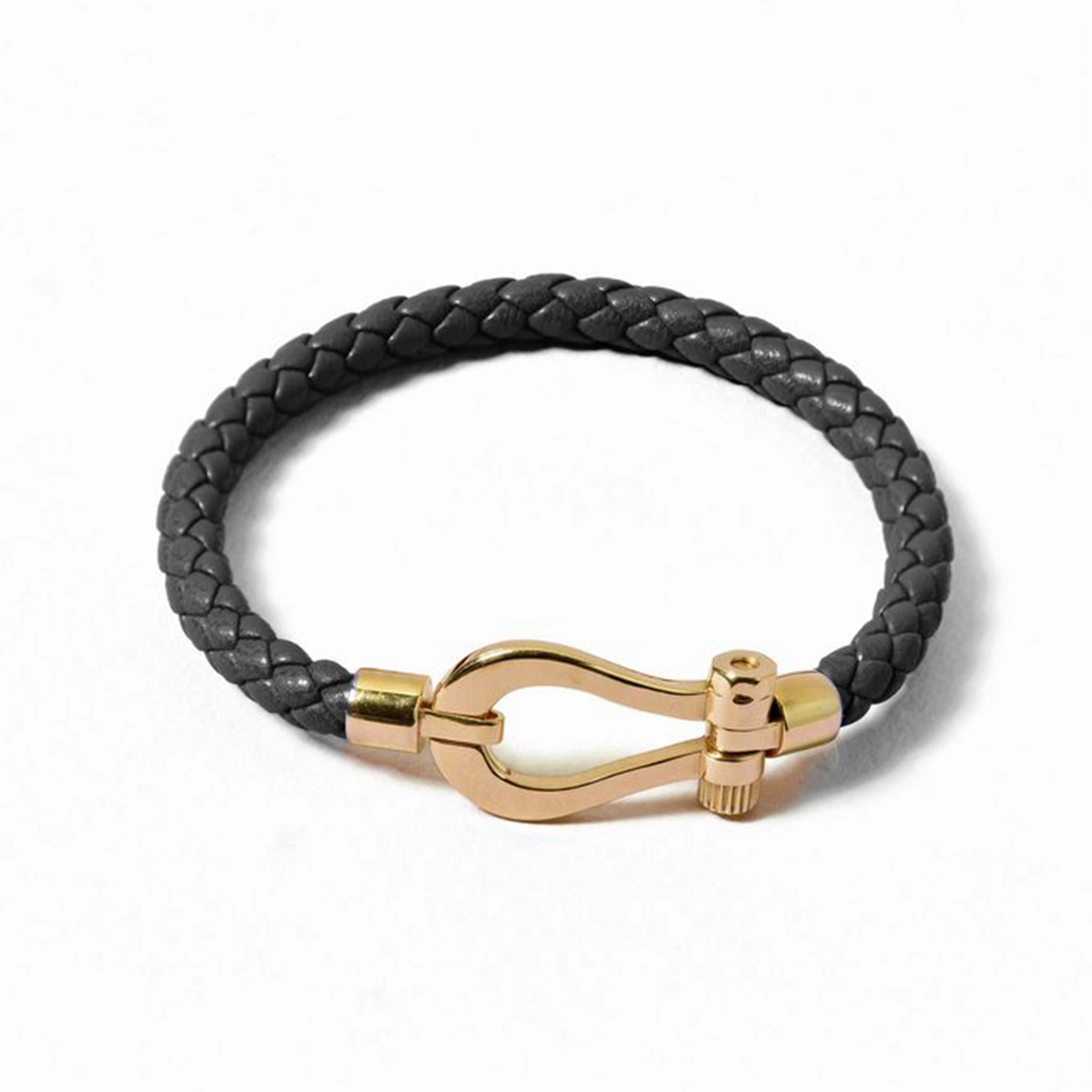 دستبند اسپرت امگا مشکی طلایی