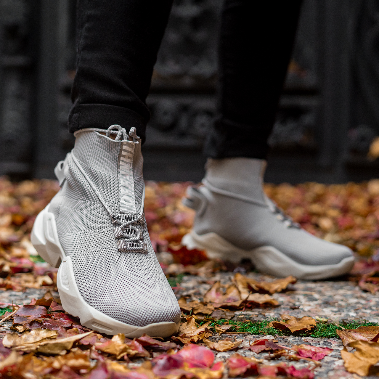 کفش ساقدار طوسی مردانه مدل Sasan