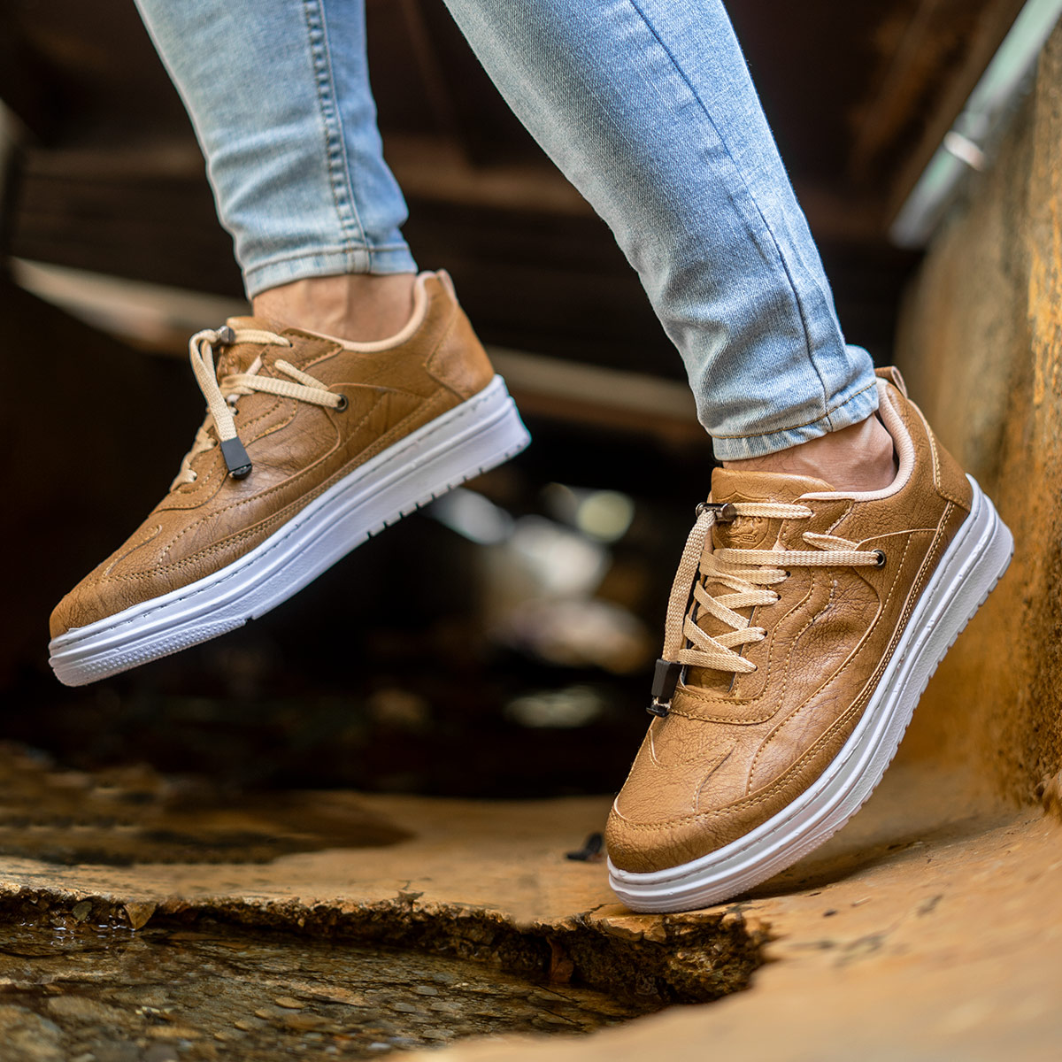 کفش سوگو مردانه خردلی مدل java