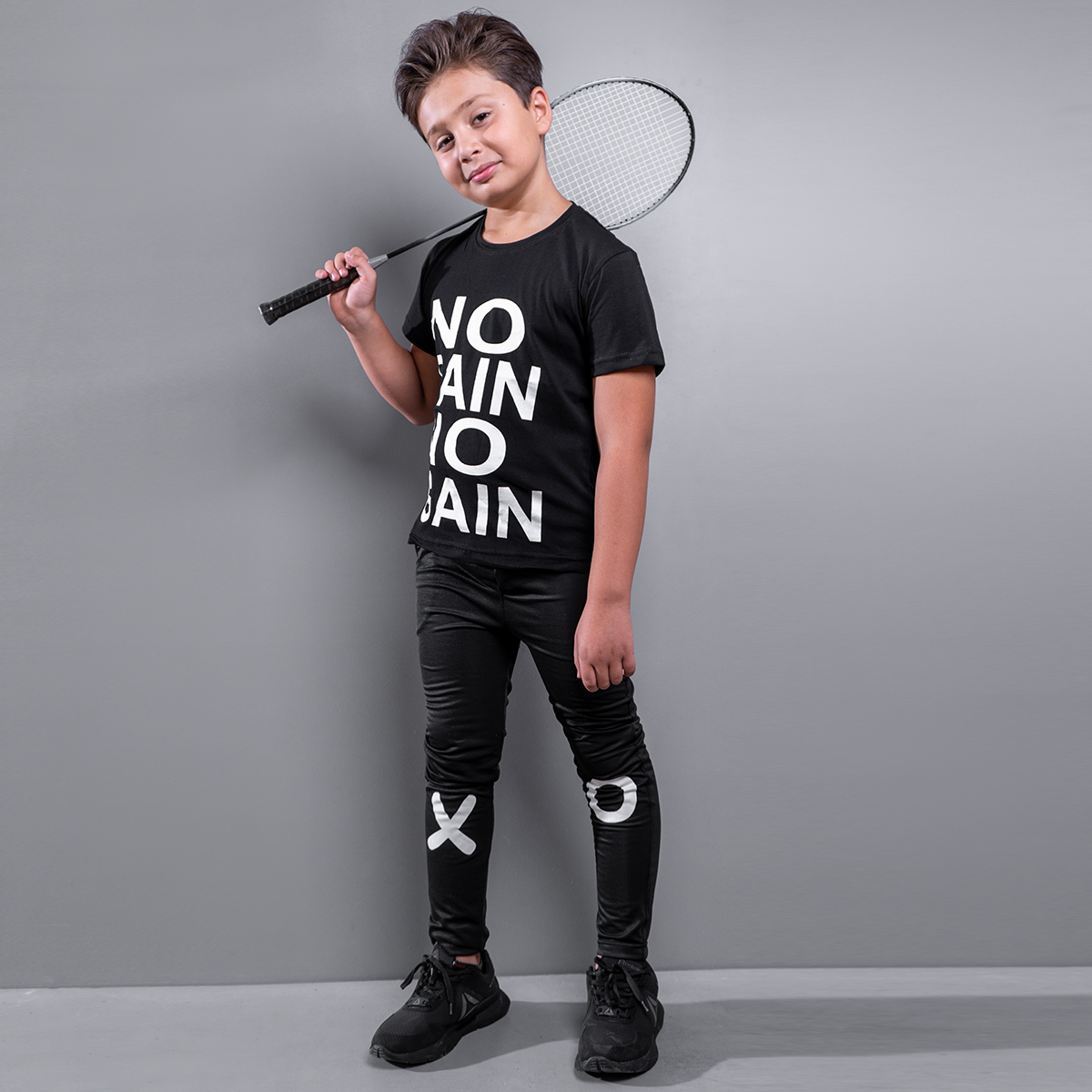 ست بچگانه تیشرت شلوار مدل NO Pane No Gain