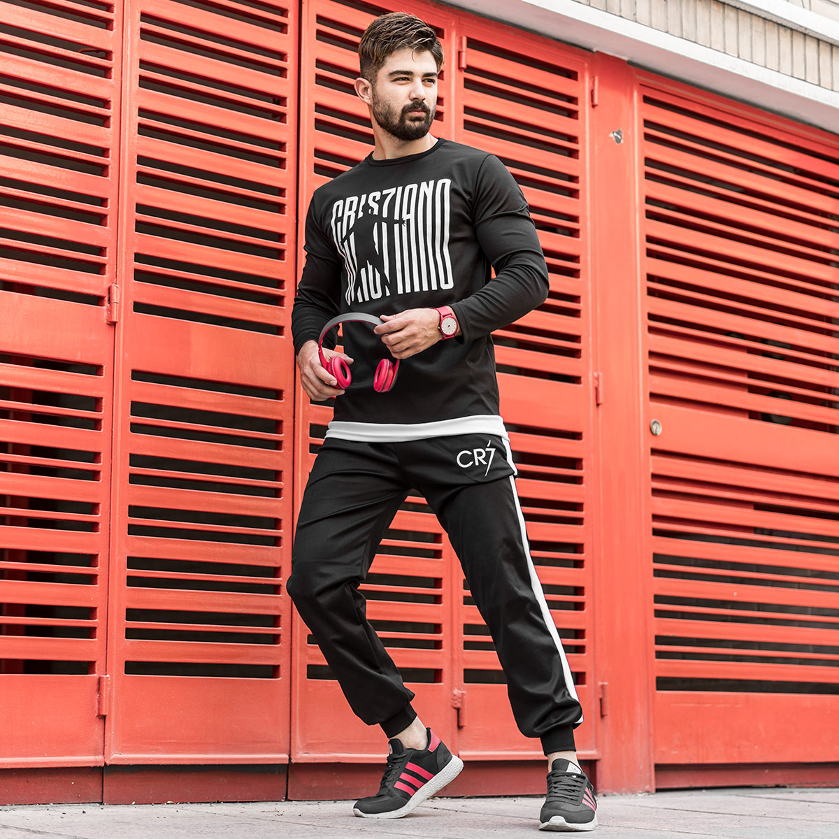 ست آستین بلند مردانه CR7 مدل Lomer