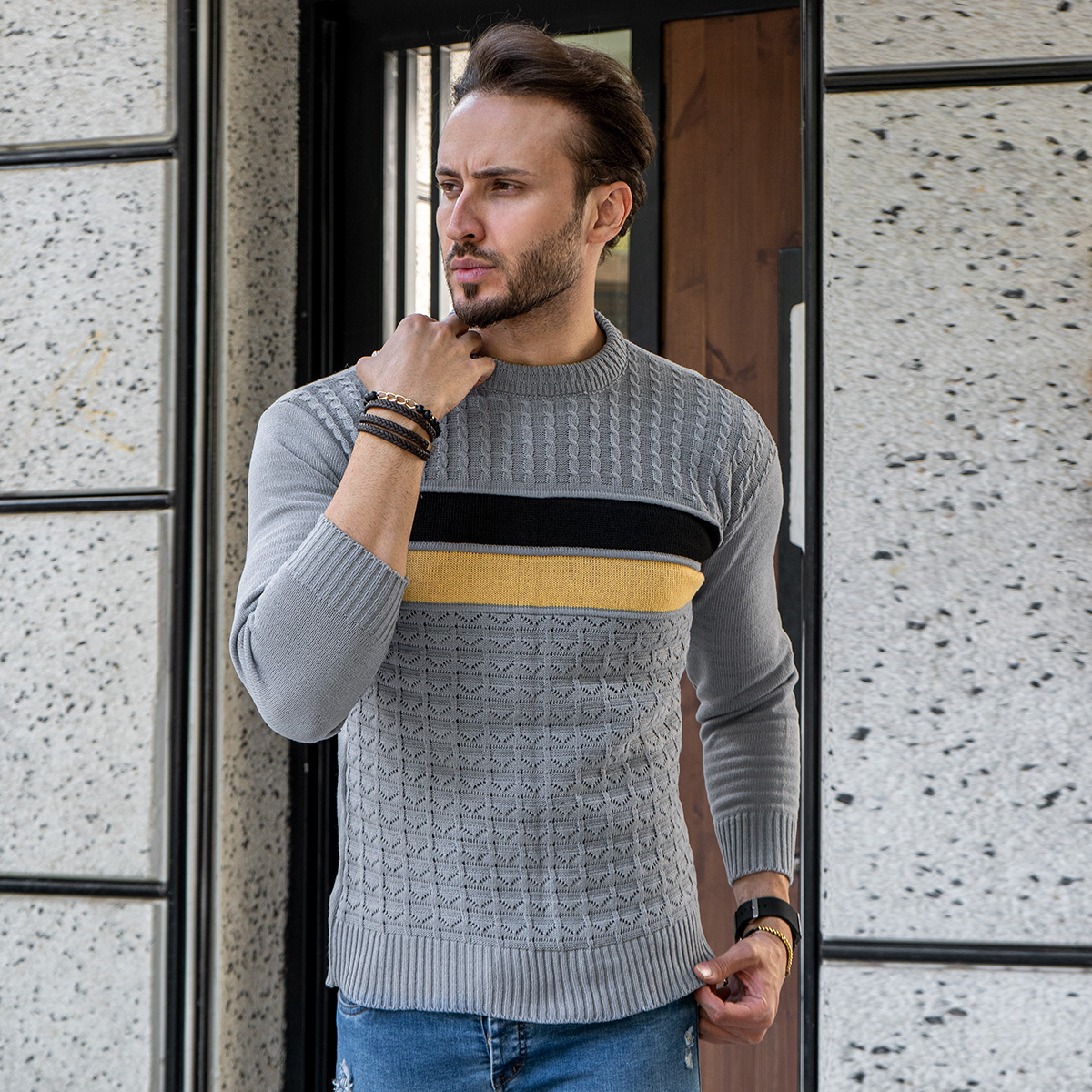 پلیور مردانه یقه گردمدل Ariya